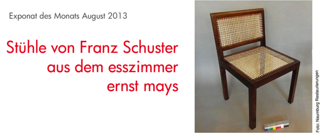 Stuhl Schuster, August 213
